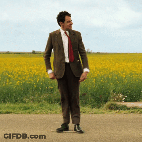 Mr Bean Give Up Waiting GIF