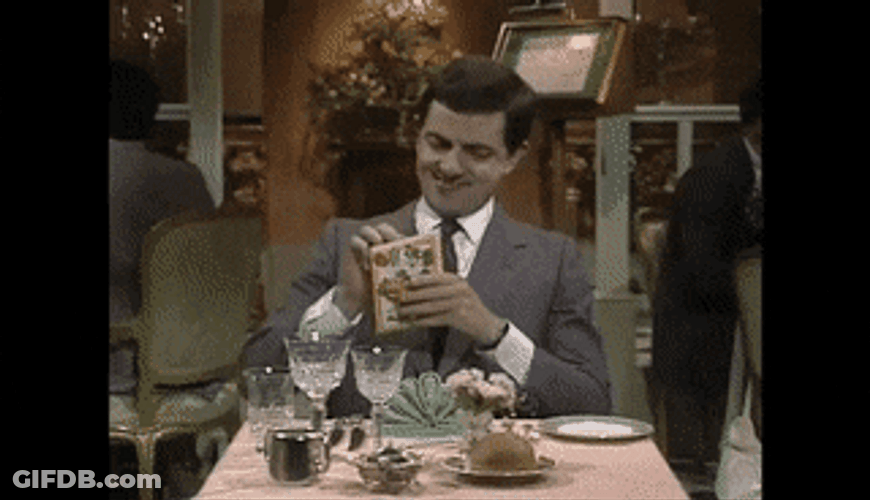 Mr. Bean Greeting Card GIF