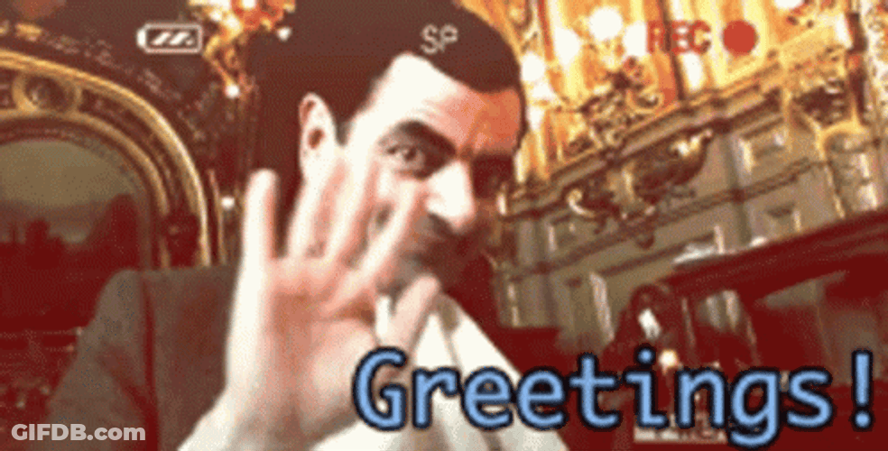 Mr. Bean Greetings GIF