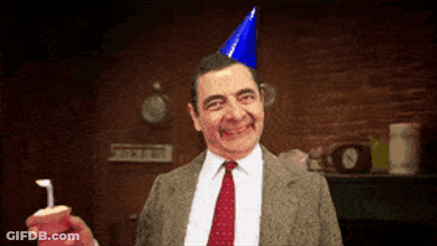 Mr. Bean Happy Birthday GIF