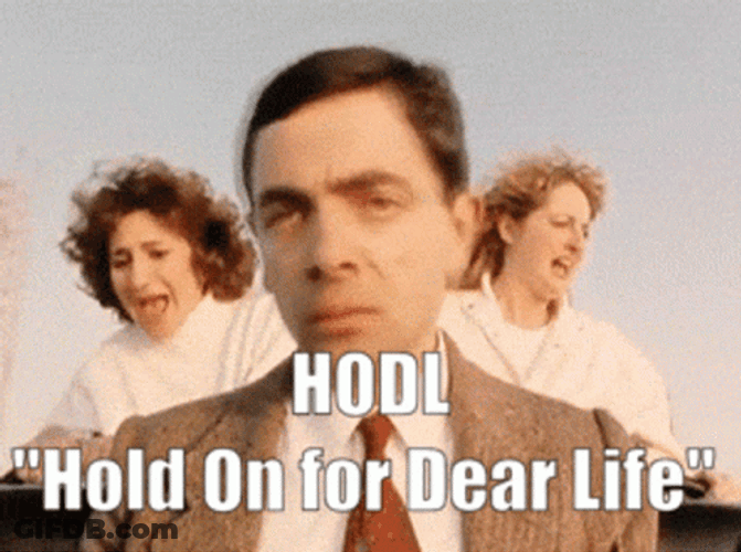 Mr Bean Holding On For Dear Life GIF