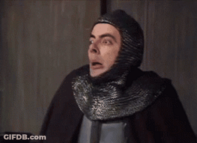 Mr Bean Knight GIF