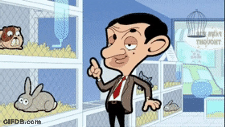 Mr. Bean Pet Store GIF