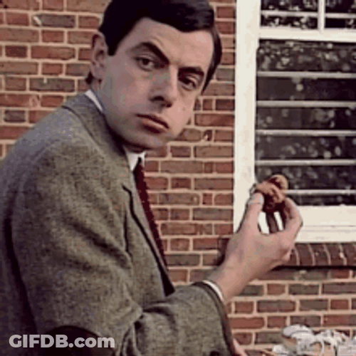 Mr. Bean Sad Expression GIF