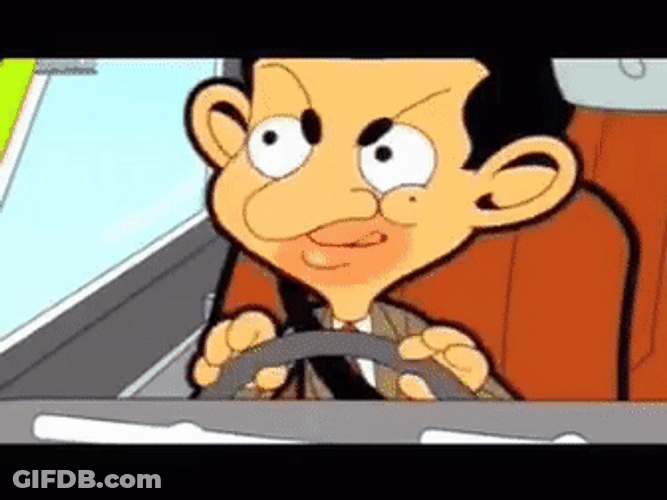 Mr. Bean Sily Cartoon Character GIF