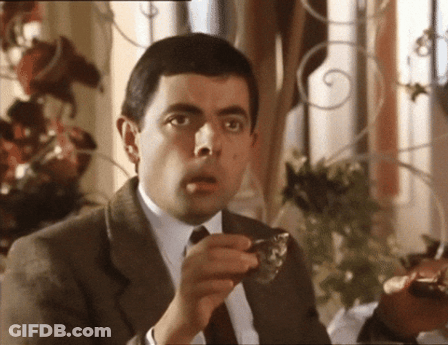 Mr Bean Surprised Meme GIF