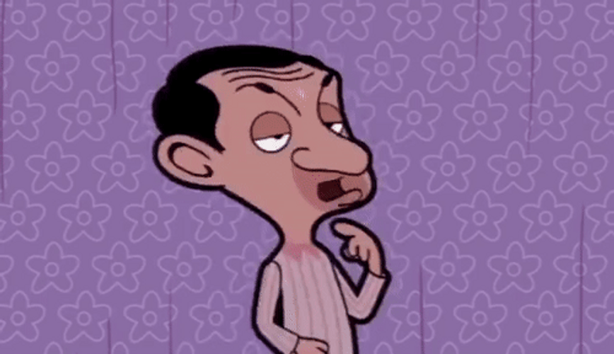 Mr. Bean Sweaty GIF