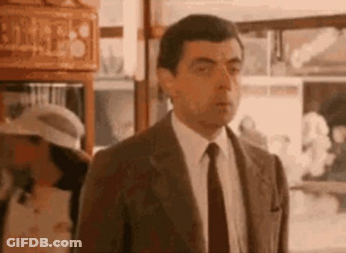 Mr Bean Waiting GIF