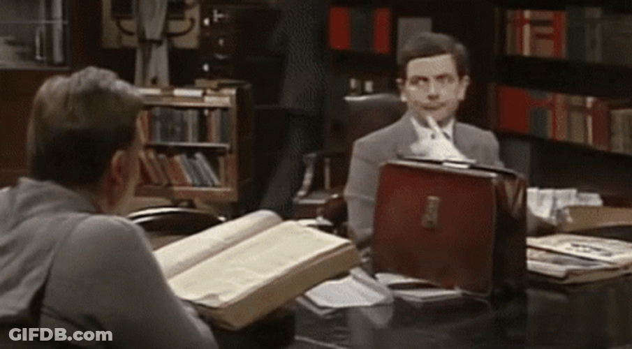 Mr Bean Waiting Mocking GIF