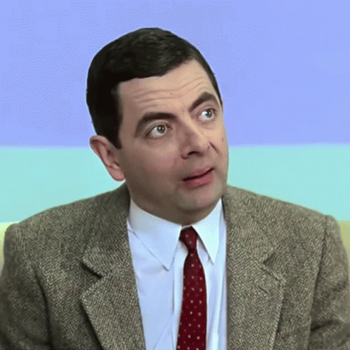 Mr Bean Waiting Talking GIF