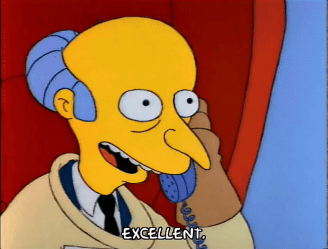 Mr. Burns Excellent Talking On The Phone GIF