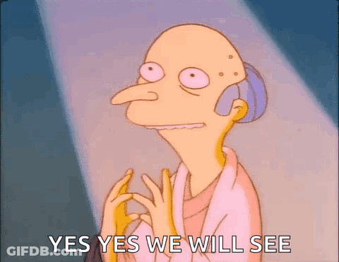 Mr. Burns From The Simpsons Is Giving A Thumbs Up Sign . GIF