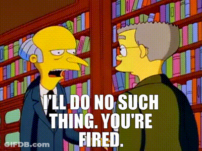 Mr. Burns From The Simpsons Is Talking To Another Man In A Library GIF