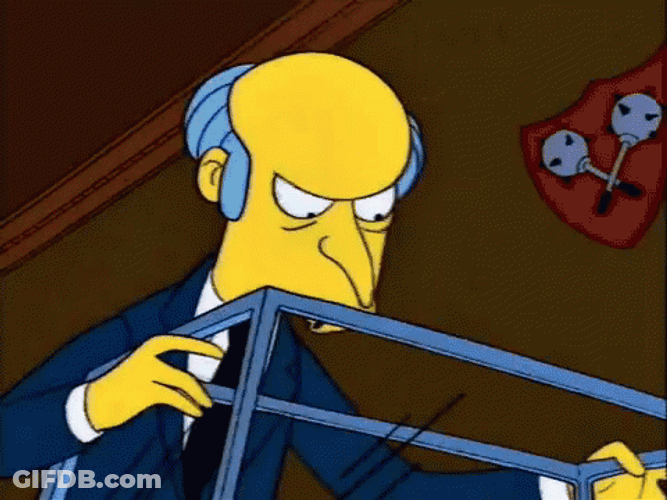 Mr Burns Furious At Crickets GIF