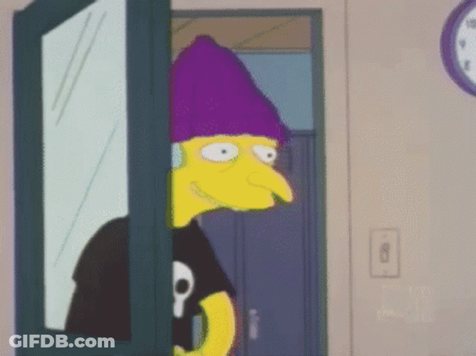Mr Burns Happy Welcoming Reaction GIF