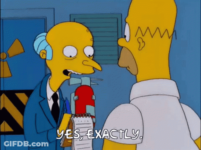 Mr Burns Homer Simpson Interacting GIF