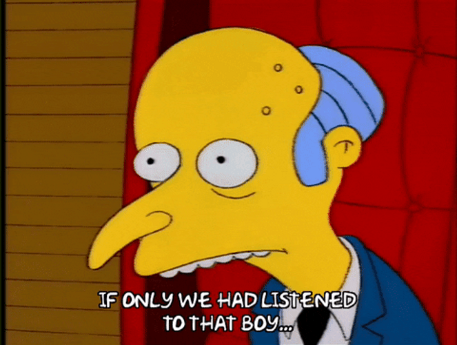 Mr Burns Nodding Head GIF
