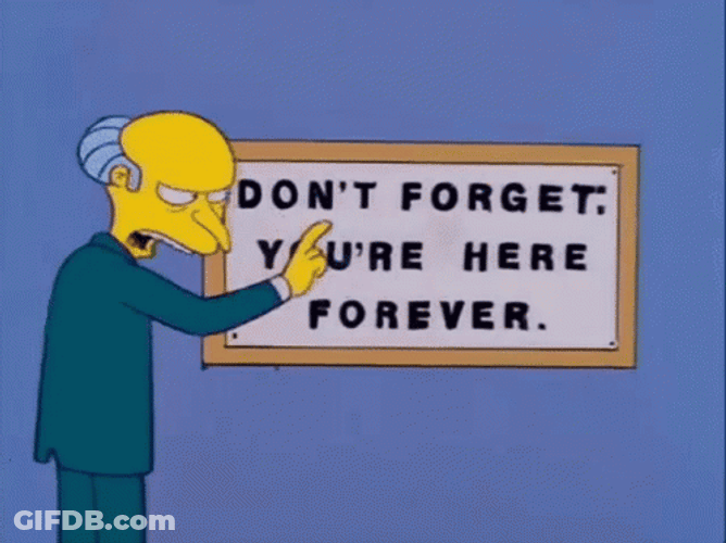 Mr Burns Posting A Sign Board GIF