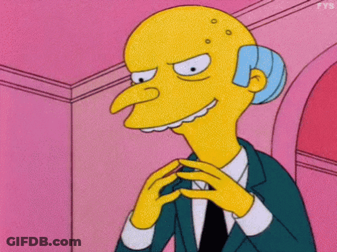 Mr. Burns Scheming GIF