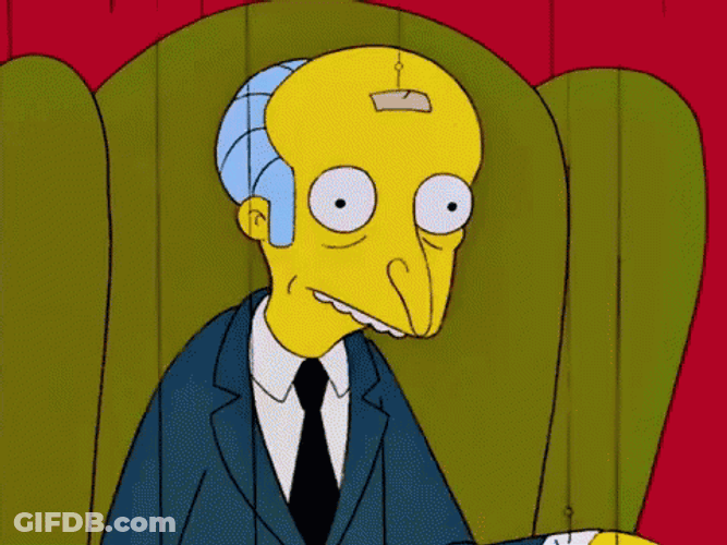 Mr Burns Shocked Double Face Palm GIF