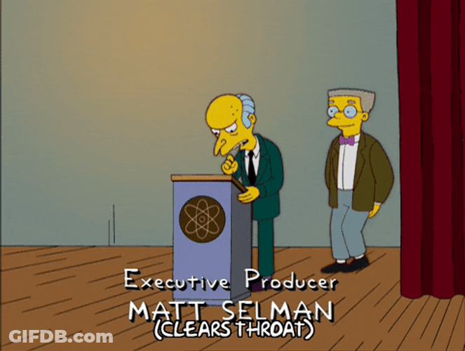 Mr. Burns The Simpsons Ahem GIF