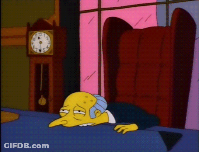 Mr Burns The Simpsons Drinking Monday Coffee GIF