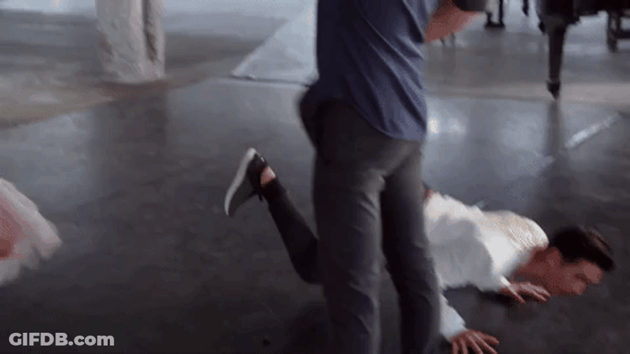 Mr Chow Ken Jeong Being Taught Ballet Steps GIF