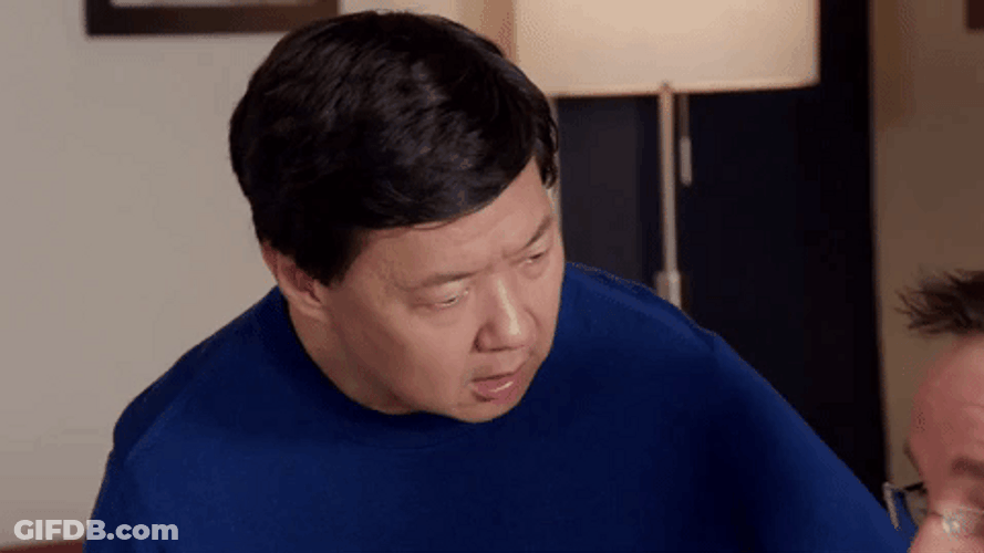 Mr Chow Ken Jeong Blank Face GIF