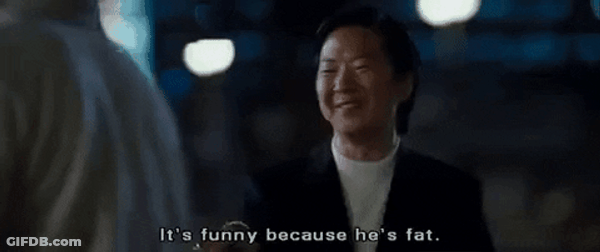 Mr Chow Ken Jeong It's Funny With Fat GIF