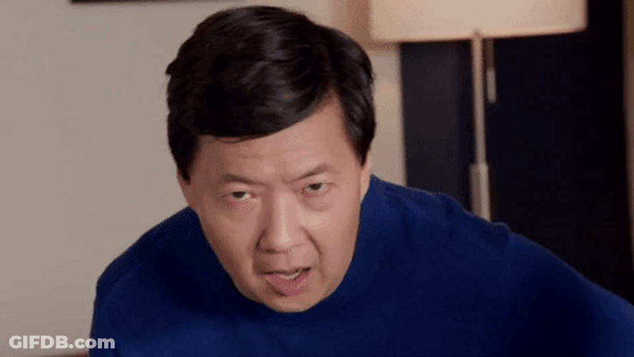 Mr Chow Ken Jeong Shocked Face GIF