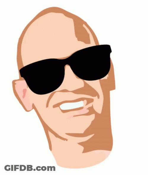 Mr Clean Wearing Glasses Cartoon GIF
