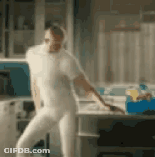 Mr Clean Wiping And Swaying His Hips GIF