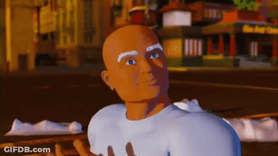 Mr Clean Wiping Head Meme GIF