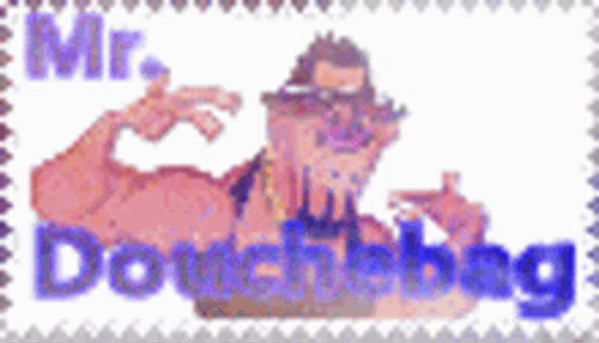 Mr. Douchebag Feeling Cool Glitching Art GIF