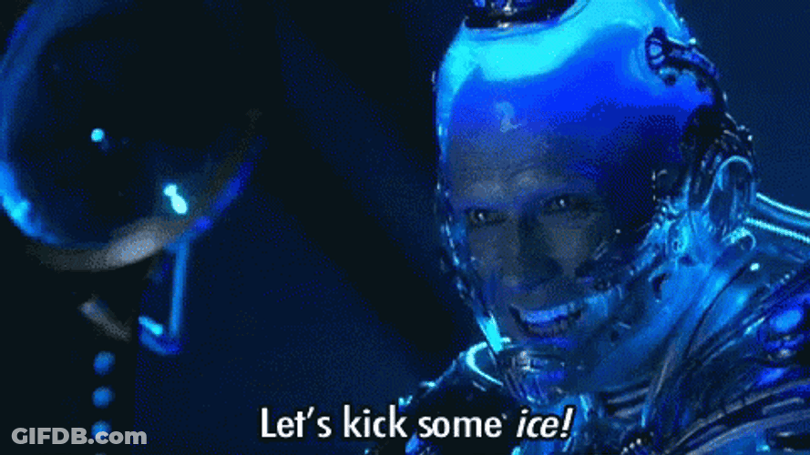 Mr Freeze Arnold Schwarzenegger Let's Kick Some Ice GIF