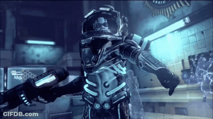 Mr Freeze Pointing Gun Arkham City GIF