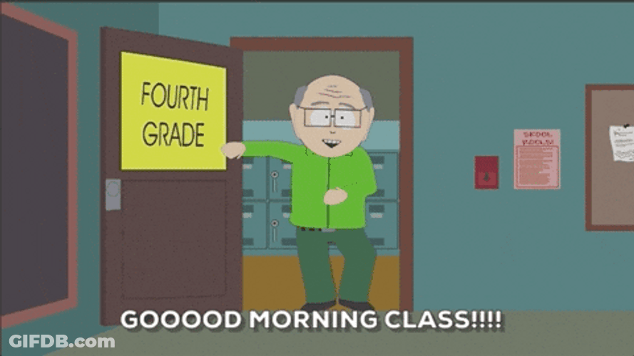 Mr Garrison Good Morning Class GIF