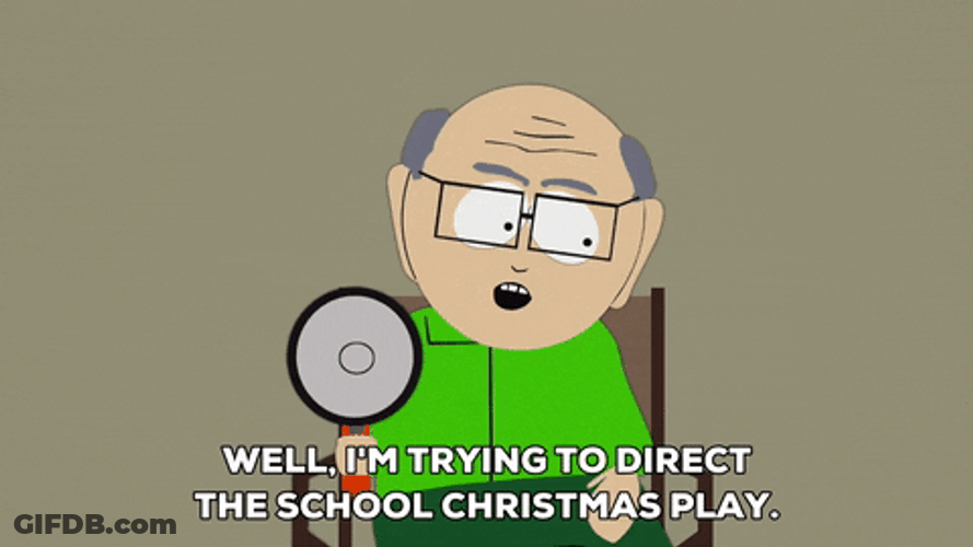 Mr Garrison Holding Megaphone South Park GIF