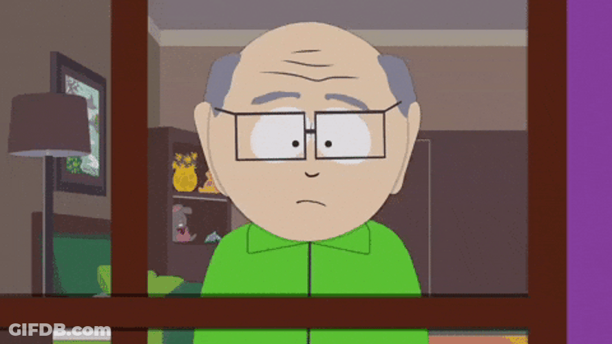 Mr Garrison Looking Through Window GIF