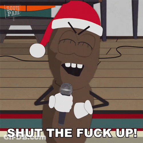 Mr Hankey Angry Singing GIF