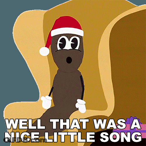 Mr Hankey Complain While Seating In Yellow Chair GIF