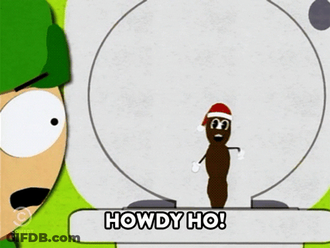 Mr Hankey Howdy Ho GIF