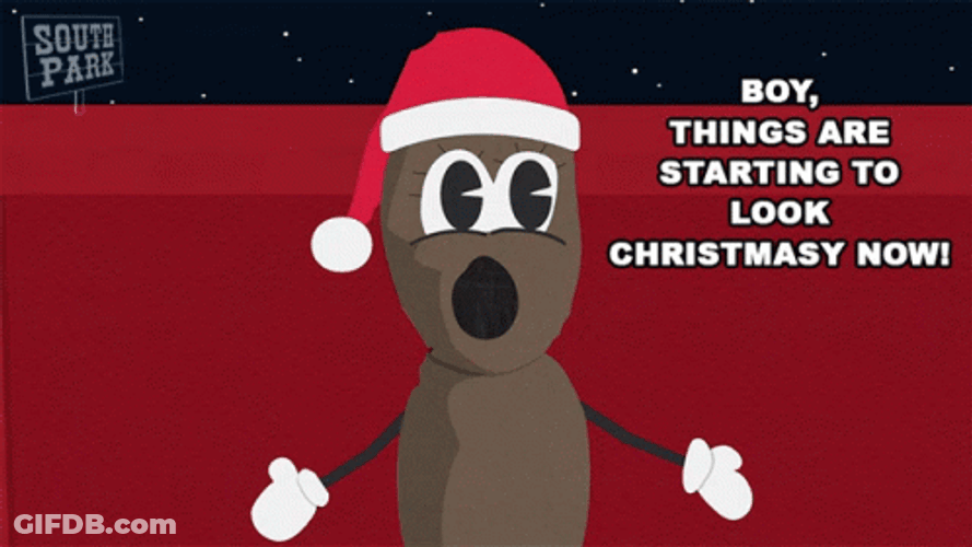 Mr Hankey Riding On A Sleigh GIF