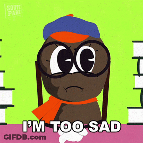 Mr Hankey Too Sad Wearing Eyeglasses GIF