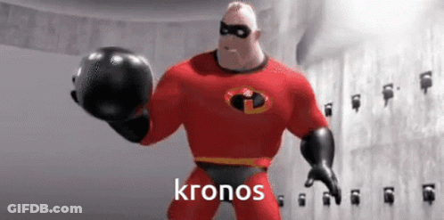 Mr. Incredible From The Movie The Incredibles Is Holding A Black Ball In His Hand . GIF