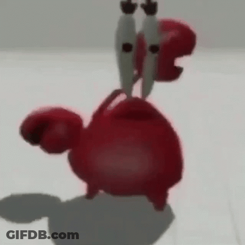 Mr Krabs Frantic Dance Moves GIF