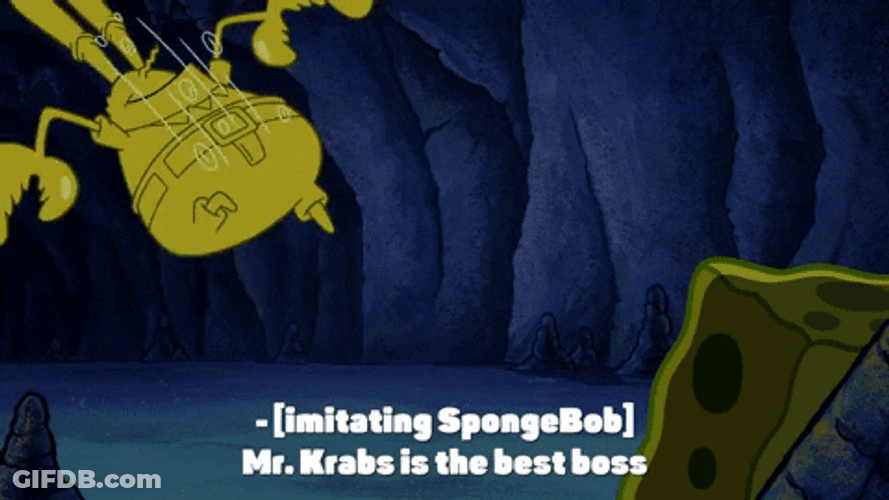 Mr Krabs From SpongeBob SquarePants Snickering GIF