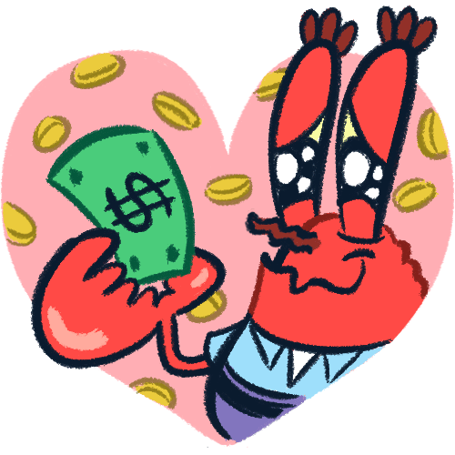 Mr Krabs Heartbroken Over Money GIF