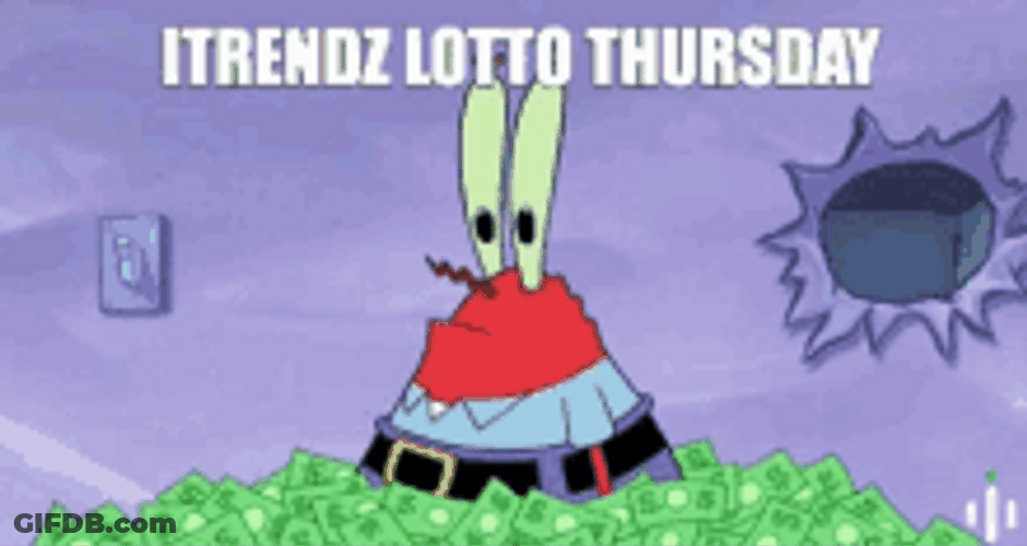 Mr Krabs Picking Up Money GIF