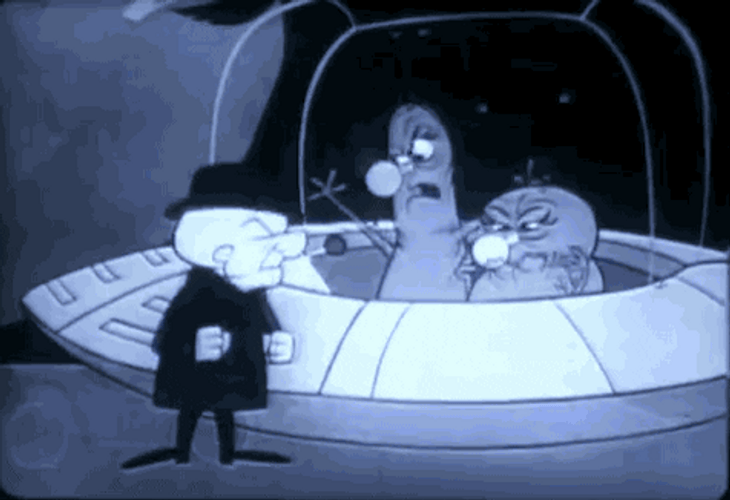 Mr. Magoo UFO Light Bulbs GIF